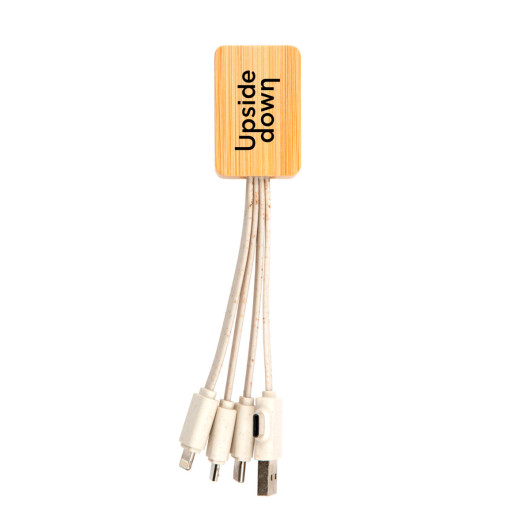 Branded 3 Bamboo Square Cable